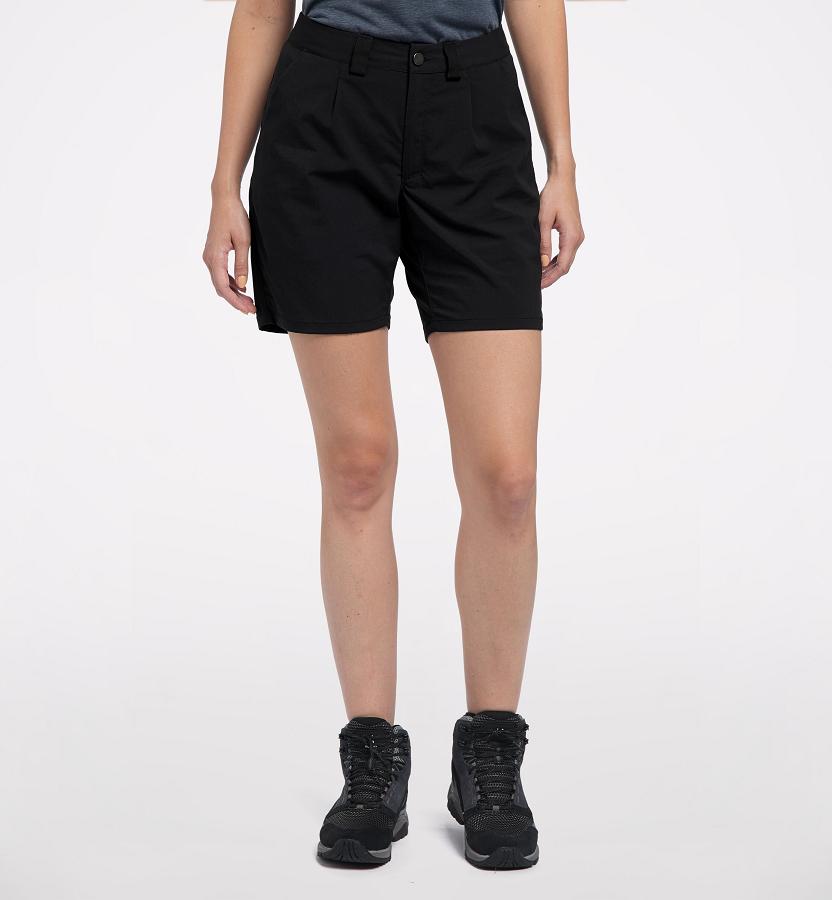 Haglöfs Mid Solid Shorts Black For Womens RHBSQ5187 Australia